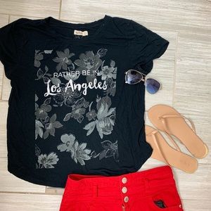 “RATHER BE IN LOS ANGELES” CROP TOP